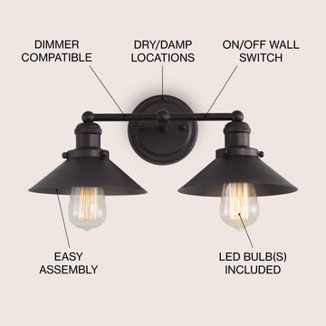 July Metal Shade Sconce
